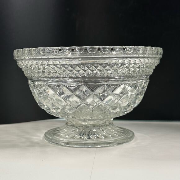 Vintage Wexford Candy Dish Bowl by Anchor Hocking 6 5/8 inch Footed - Picture 2 of 11